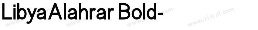 LibyaAlahrar Bold字体转换